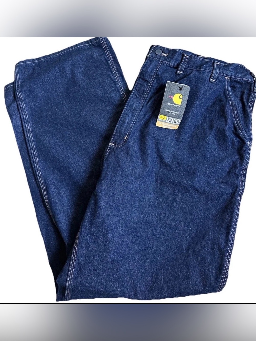 Men's FR Carhartt Denim Carpenter Jeans Size 46x36